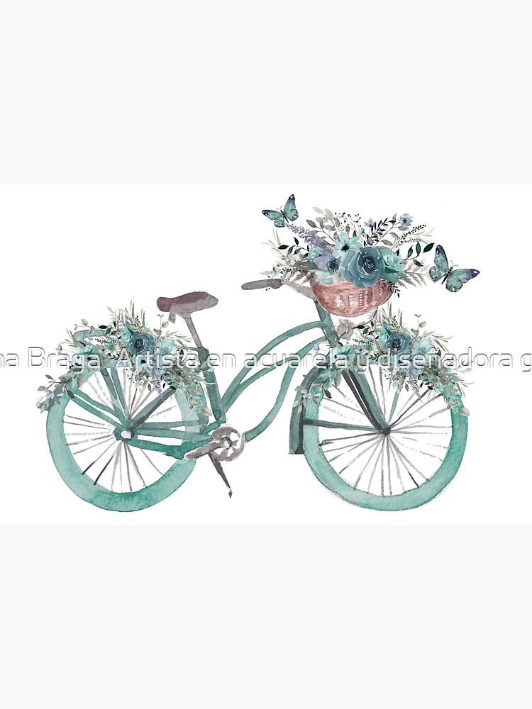 Cuadros Decorativos Bicicleta Mariposas Vintage (120x60 Cm)