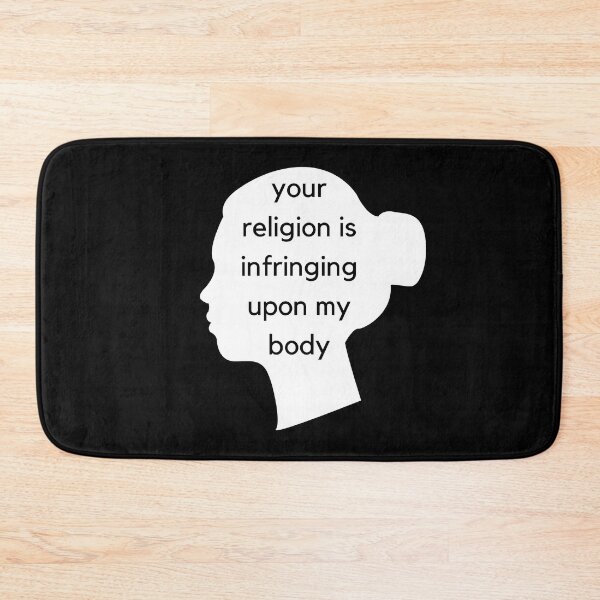 Item preview, Your Religion Is Infringing Upon My Body - Face Silhouette - AFAB & Women's Rights designed and sold by SayWhatYouFeel.