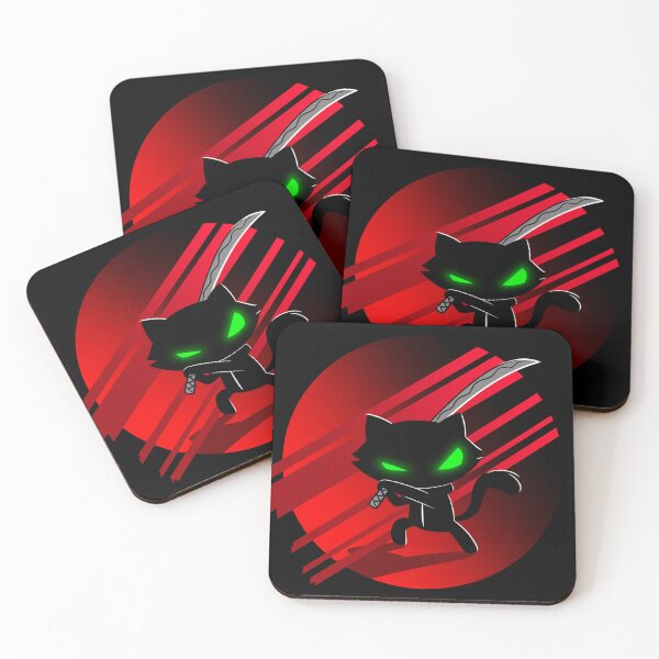 Item preview, Ninja Cat Slash (Red) designed and sold by Machine-Eye.
