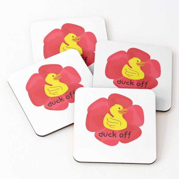 Item preview, Duck Off Yellow Duck | Red Flower | Little Duckers Collection designed and sold by The Misadventures of Jo.