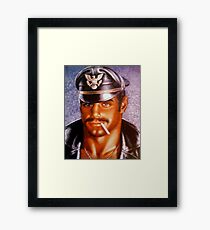 Leather Man Framed Print