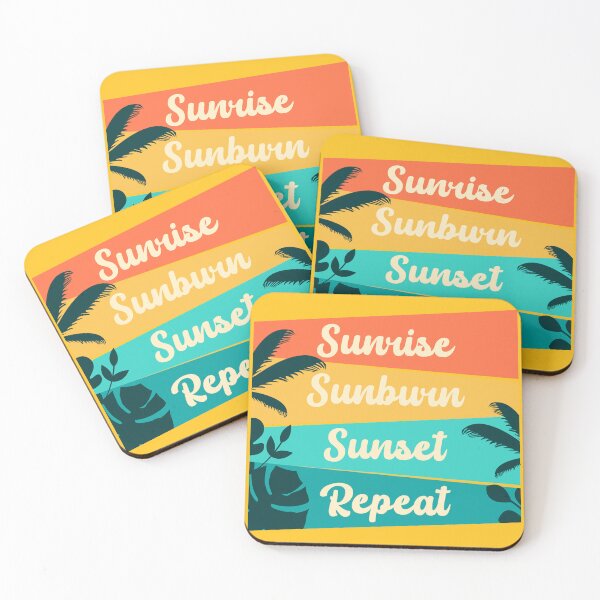 Item preview, Sunrise sunburn sunset repeat, beach funny ocean vacation, travelling lover, vacation designed and sold by SGS-.
