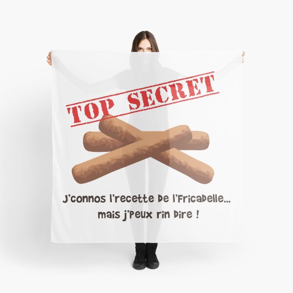 Aperçu de l'œuvre J'connos l'recette de l'fricadelle, mais j'peux rin dire ! (TOP SECRET) créée et vendue par humour-chti.