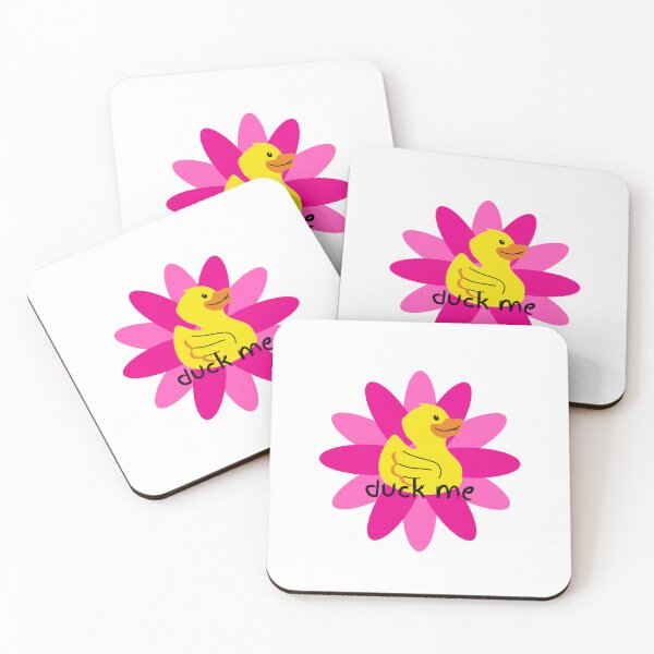 Item preview, Duck Me Yellow Duck Pink Flower | Little Duckers Collection designed and sold by The Misadventures of Jo.