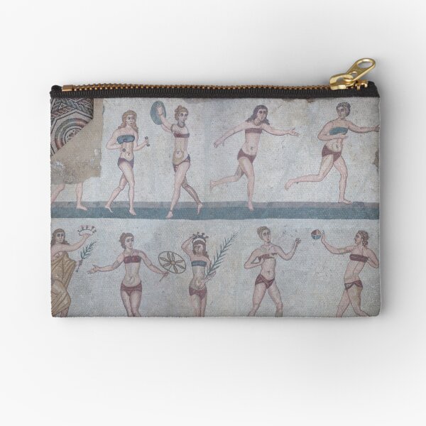 Bikini Girls Mosaic - Villa Romana del Casale Zipper Pouch
