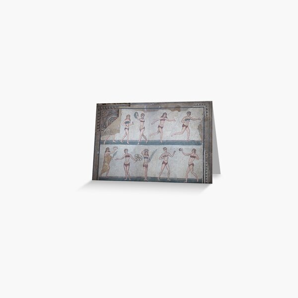 Item preview, Bikini Girls Mosaic - Villa Romana del Casale designed and sold by Yair Karelic.