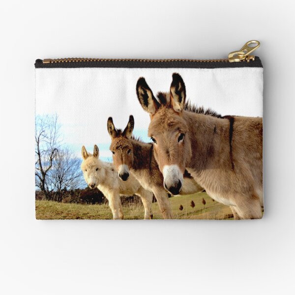 Donkey Trio Zipper Pouch