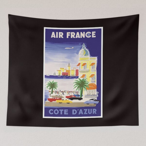 Item preview, 1952 Air France Cote d´Azur Travel Poster Classic T-Shirt designed and sold by DebraCos.