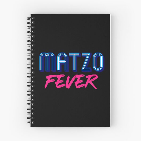 Item preview, Matzo Fever Jewish Culture Blue Pink 70s Slogan designed and sold by JessicaAmber.