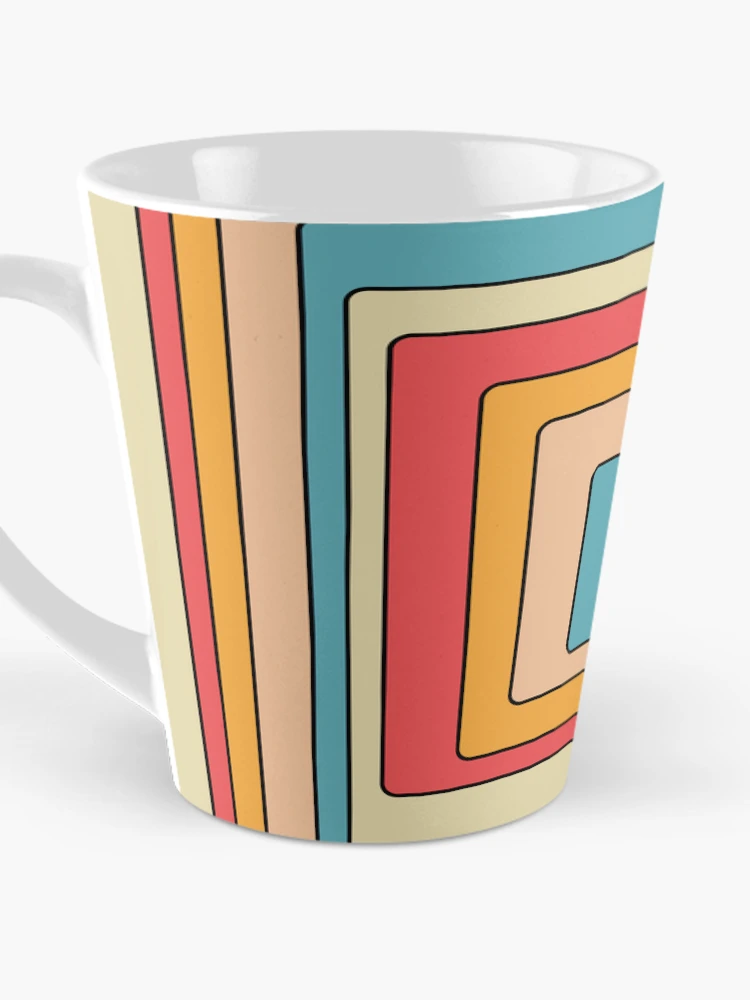 Thumbnail 3 of 4, Coffee Mug, Retro Rounded Rectangles designed and sold by Texterns.