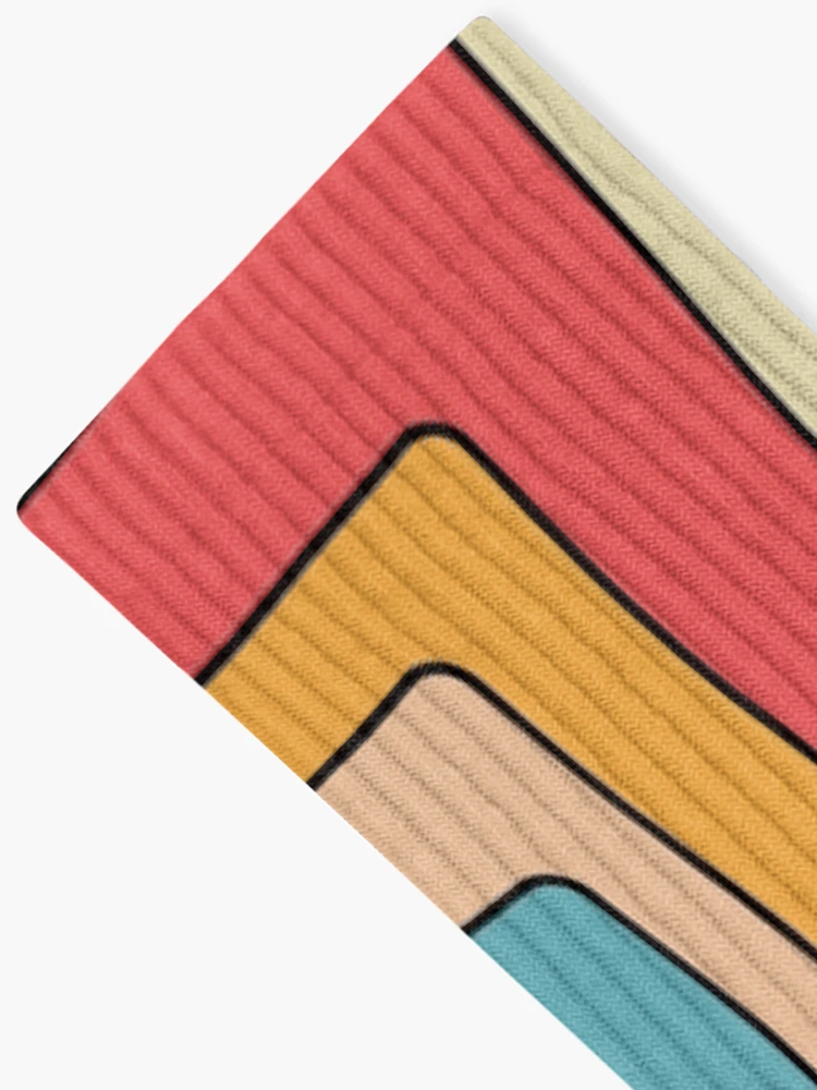 Thumbnail 2 of 5, Socks, Retro Rounded Rectangles designed and sold by Texterns.