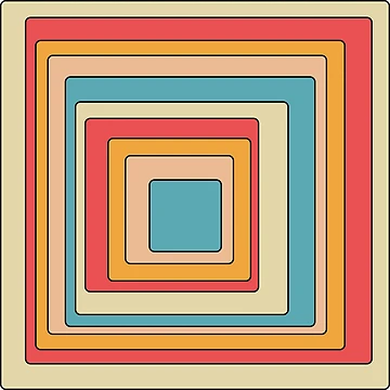 Artwork thumbnail, Retro Rounded Rectangles by Texterns