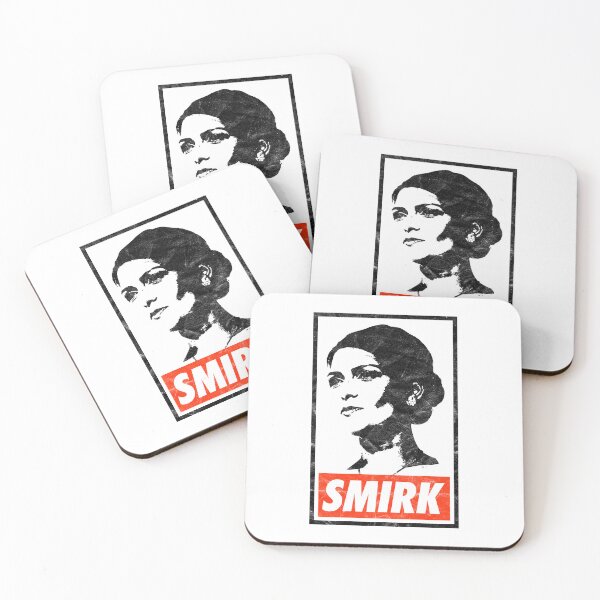 Item preview, Priti Patel Smirk (White Worn Look) designed and sold by politicalamity.