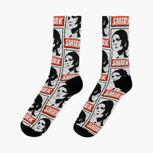 Item preview, Priti Patel Smirk (Black Worn Look) designed and sold by politicalamity.