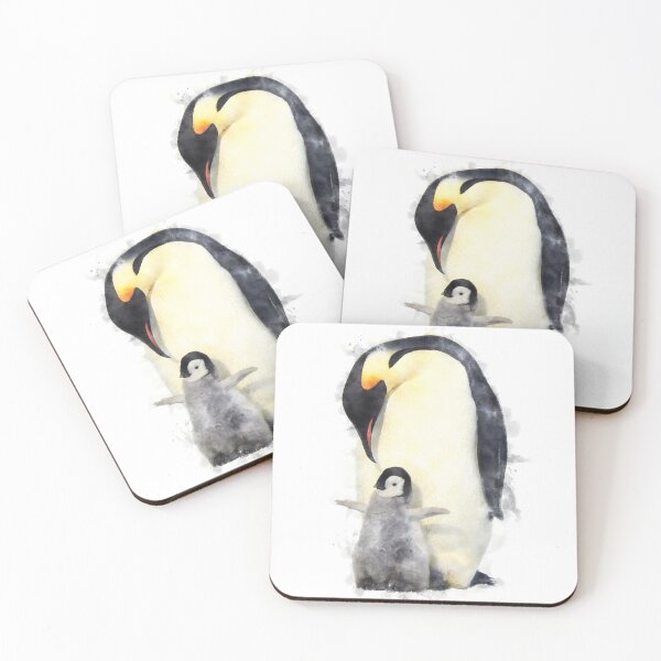 Item preview, Emperor Penguins Watercolour Artwork designed and sold by Typeglyphs.
