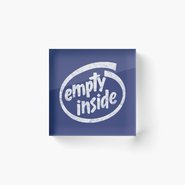 Item preview, Empty Inside - Distressed Design designed and sold by risible.