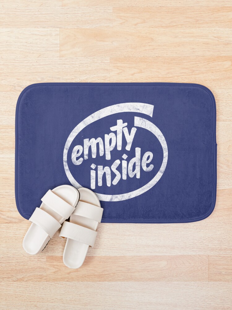 Thumbnail 1 of 6, Bath Mat, Empty Inside - Distressed Design designed and sold by risible.