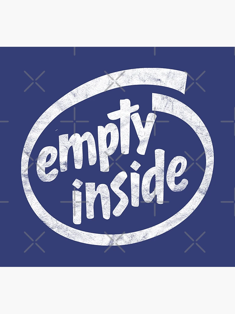 Thumbnail 3 of 3, Poster, Empty Inside - Distressed Design designed and sold by risible.