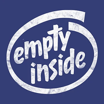 Artwork thumbnail, Empty Inside - Distressed Design by risible
