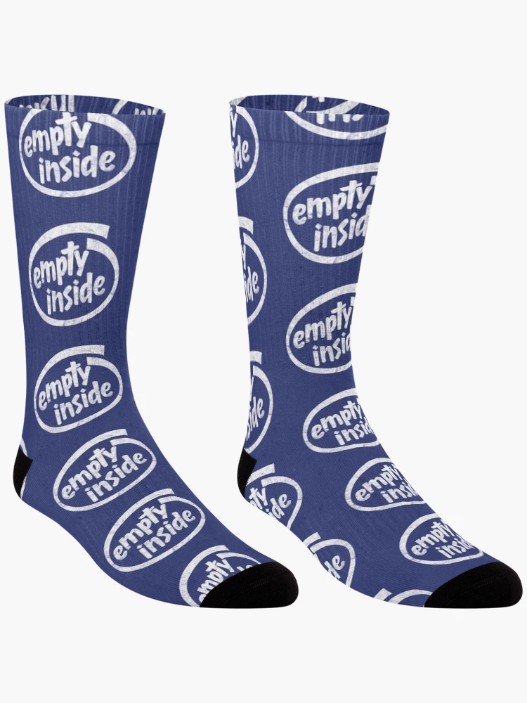 Thumbnail 3 of 5, Socks, Empty Inside - Distressed Design designed and sold by risible.