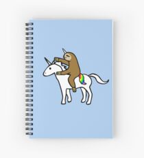 Cuaderno de espiral Slothicorn Riding Unicorn