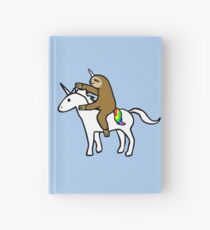 Slothicorn Riding Unicorn Hardcover Journal