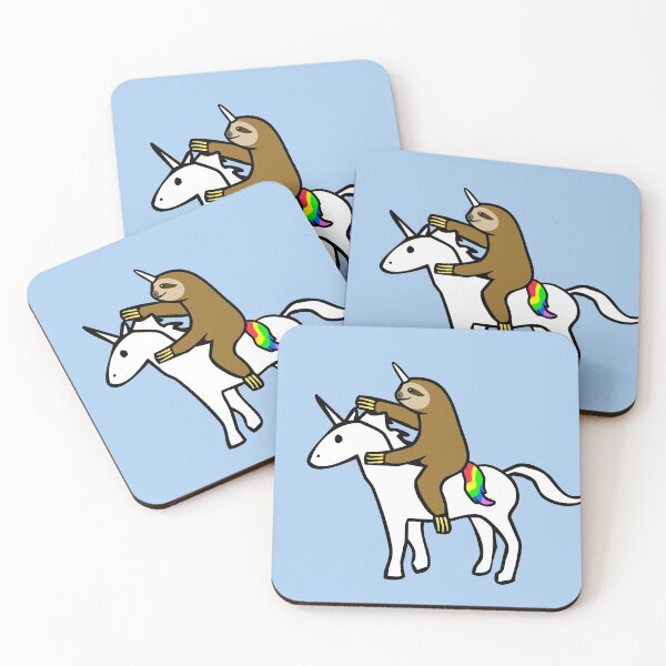 Item preview, Slothicorn Riding Unicorn designed and sold by jezkemp.