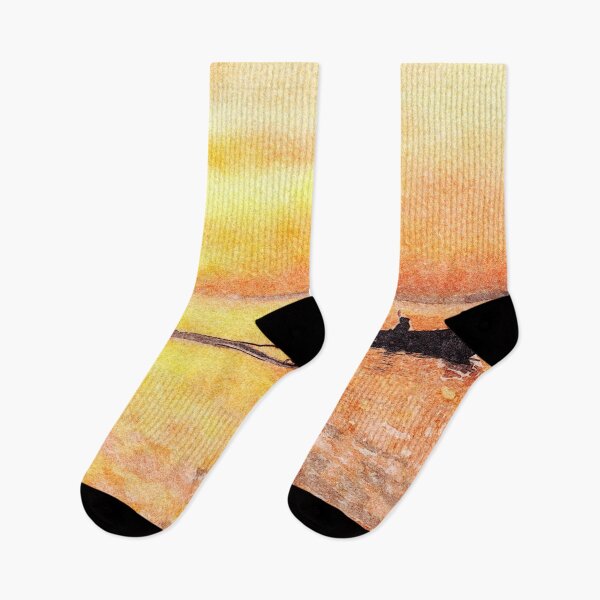 Item preview, 4 men in a boat at sunset,  designed and sold by Kevin Hellon.