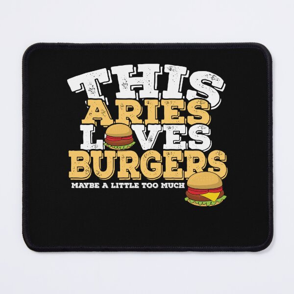 Item preview, Horoscope Zodiac Sign Aries Loves Burgers designed and sold by TheCrazyBear.