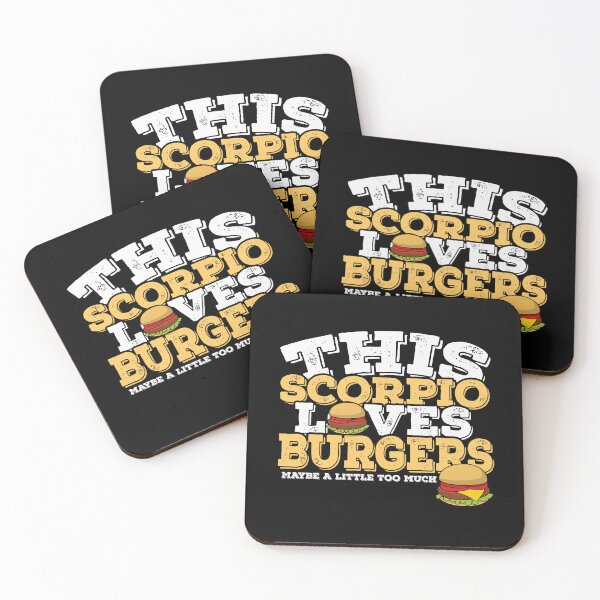 Item preview, Horoscope Zodiac Sign Scorpio Loves Burgers designed and sold by TheCrazyBear.