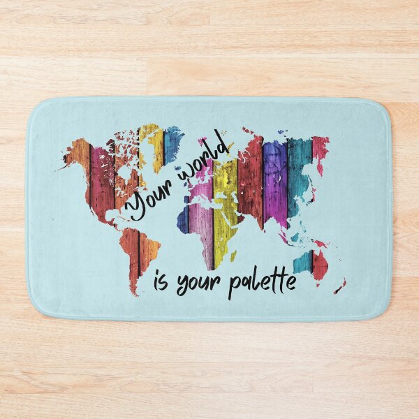 Item preview, Map of the world in colors designed and sold by rocklegends99.