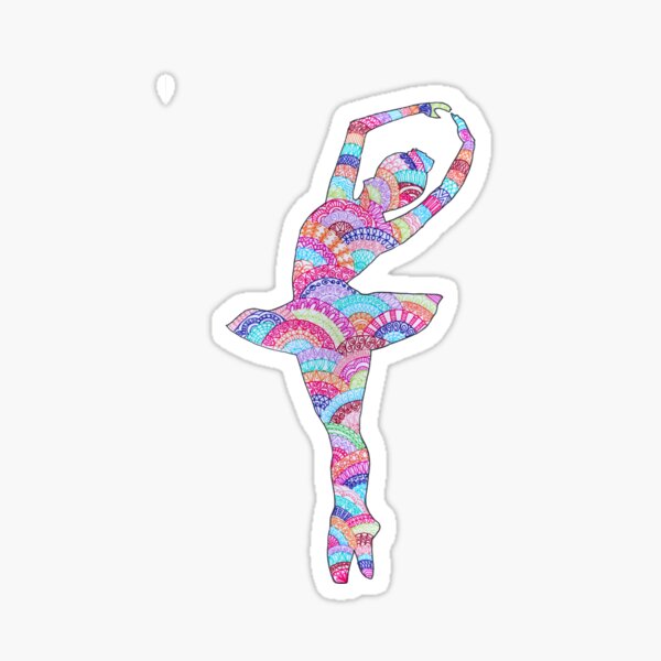 Item preview, Bright Ballerina Doodle Patterns  designed and sold by SilverBirch14.