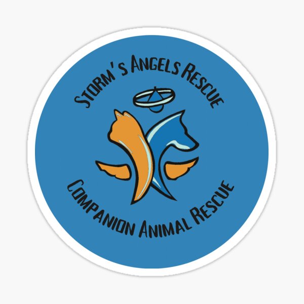 Storm’s Angels Rescue Logo Round Sticker