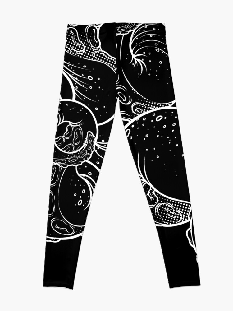 Alternate view of Cthulhu (B&W Version II) Leggings