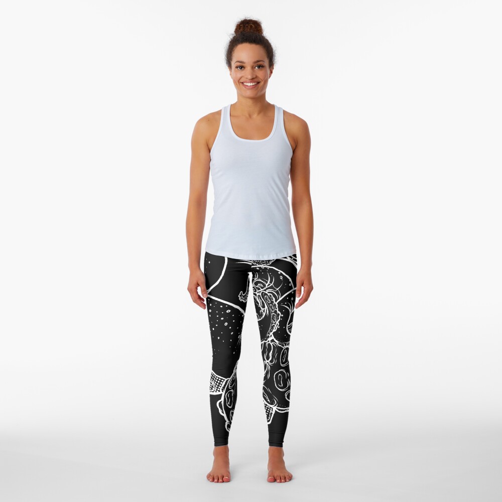 Cthulhu (B&W Version II) Leggings