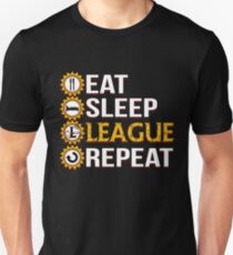League Of Legends Eat Sleep League Repeat Funny Gifts Unisex T-Shirt