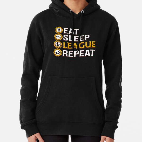 League Of Legends Mangez Sleep League Répétez des cadeaux drôles Sweat à capuche épais