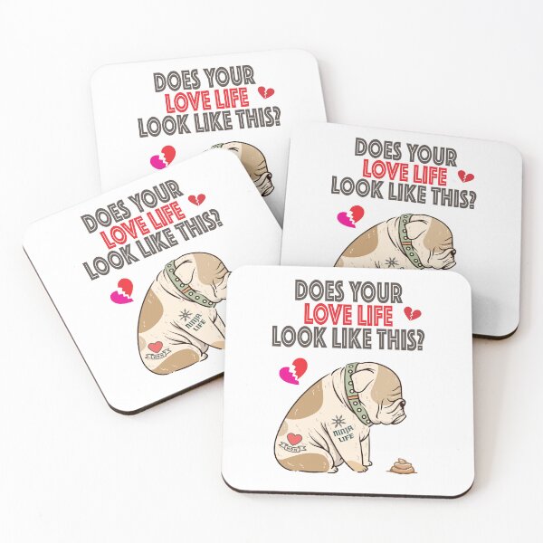 Item preview, Bulldog Unhappy Miserable with love life.  designed and sold by studiohfy.