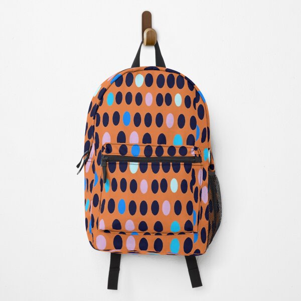 Item preview, Retro Blue, Pink And Black Pattern On Orange designed and sold by DEC02.