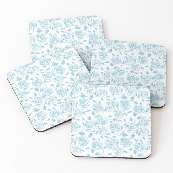 Item preview, Beautiful Loose English Porcelain Roses in Blue designed and sold by paintingbetween.
