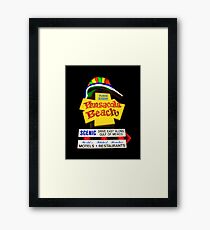 Pensacola Beach Sign Framed Print