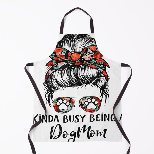 Item preview, Kinda Busy Being A Dog Mom Messy Bun designed and sold by ashakuparo.