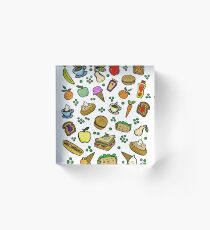 Food Glorious Food! Acrylic Block