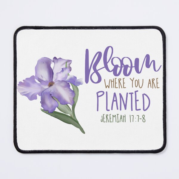 Item preview, Bloom where you are planted - iris designed and sold by Cane & Abel Creations ..