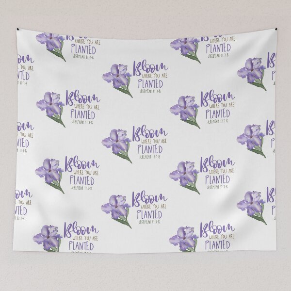 Item preview, Bloom where you are planted - iris designed and sold by Cane & Abel Creations ..