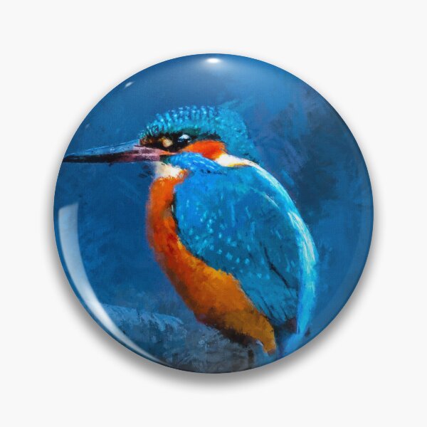 Item preview, Cute Kingfisher Bird, Common Kingfisher, Blue Eared Kingfisher, Alcedo Atthis King Fisher designed and sold by Paintcorner.