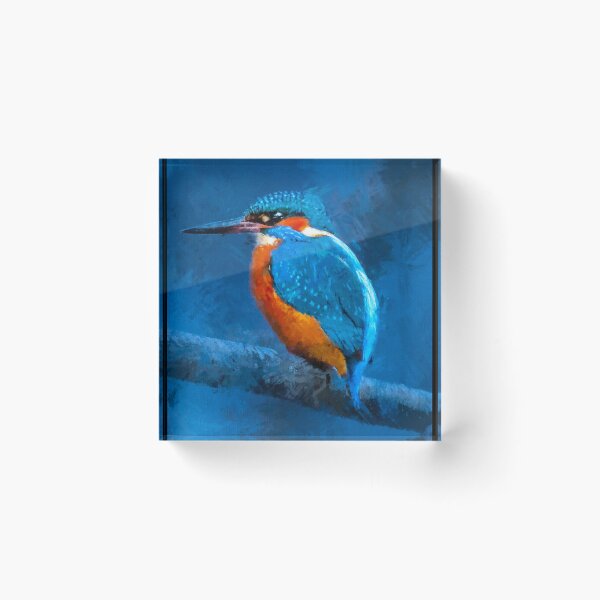 Item preview, Cute Kingfisher Bird, Common Kingfisher, Blue Eared Kingfisher, Alcedo Atthis King Fisher designed and sold by Paintcorner.