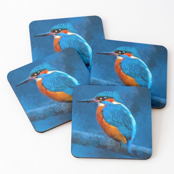 Item preview, Cute Kingfisher Bird, Common Kingfisher, Blue Eared Kingfisher, Alcedo Atthis King Fisher designed and sold by Paintcorner.