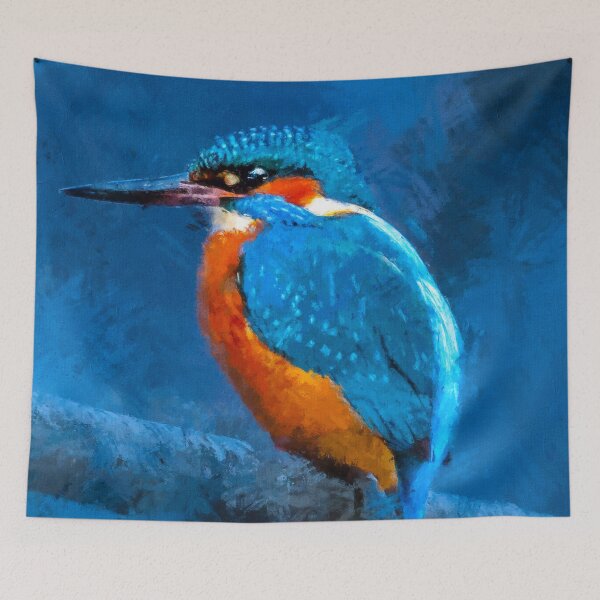 Item preview, Cute Kingfisher Bird, Common Kingfisher, Blue Eared Kingfisher, Alcedo Atthis King Fisher designed and sold by Paintcorner.