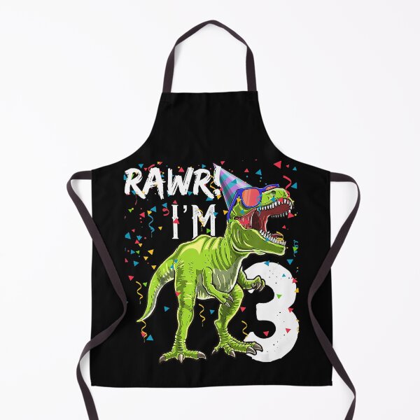 Item preview, Kids Rawr Im 3 3rd Birthday T Rex Dinosaur 3 Year Old Party Gift designed and sold by HugheDemeyer.